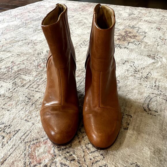 Rag & Bone Newbury Boot Brown Genuine Leather Stacked Heel Bootie Womens SZ 8 - Picture 6 of 10